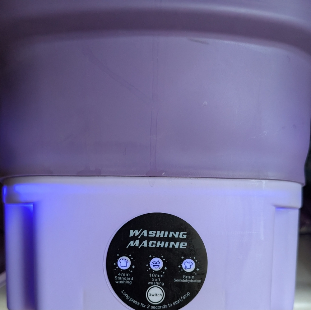 NewHome Portable Foldable Washing Machine w/ 3 Modes & Detachable Drain Basket